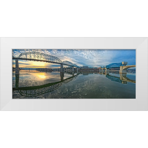 Scenic City 66 White Modern Wood Framed Art Print by Lee, Rachel