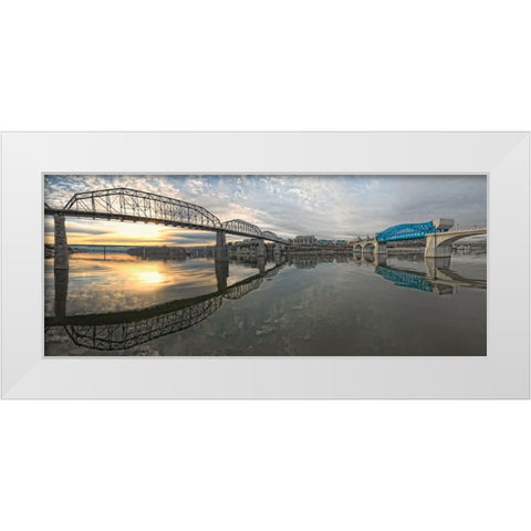 Scenic City 67 White Modern Wood Framed Art Print by Lee, Rachel