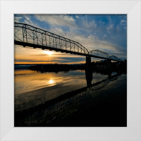 Scenic City 69 White Modern Wood Framed Art Print by Lee, Rachel