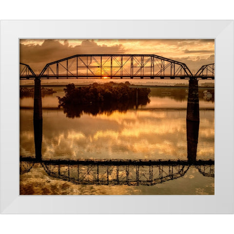 Scenic City 7 White Modern Wood Framed Art Print by Lee, Rachel