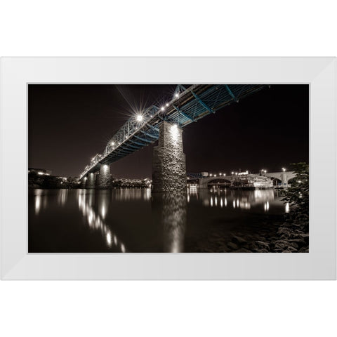 Scenic City 72 White Modern Wood Framed Art Print by Lee, Rachel