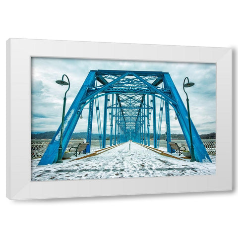 Scenic City 78 White Modern Wood Framed Art Print by Lee, Rachel