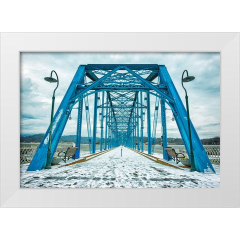 Scenic City 78 White Modern Wood Framed Art Print by Lee, Rachel