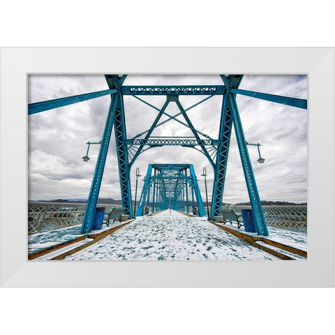 Scenic City 79 White Modern Wood Framed Art Print by Lee, Rachel