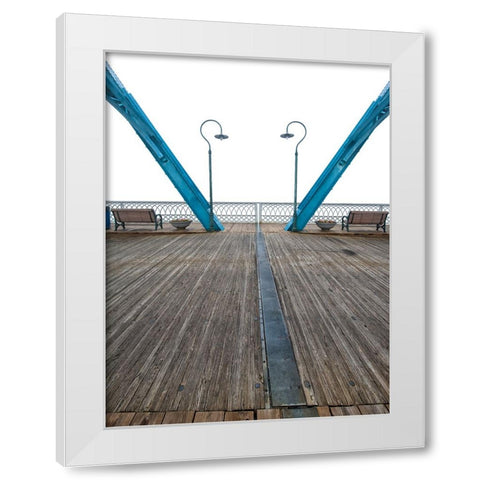 Scenic City 80 White Modern Wood Framed Art Print by Lee, Rachel