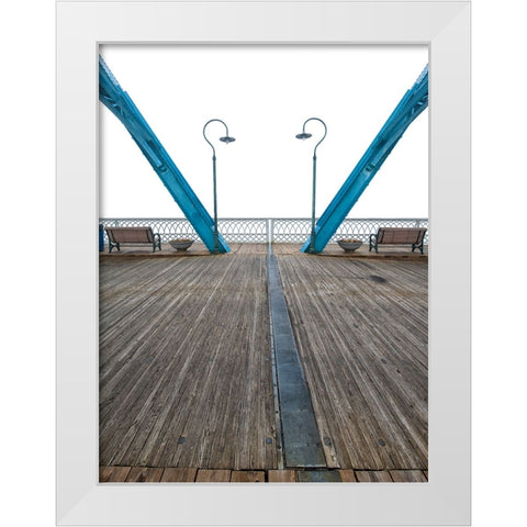 Scenic City 80 White Modern Wood Framed Art Print by Lee, Rachel