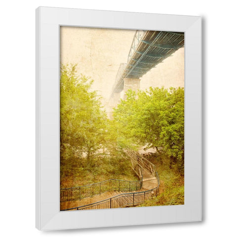 Scenic City 82 White Modern Wood Framed Art Print by Lee, Rachel