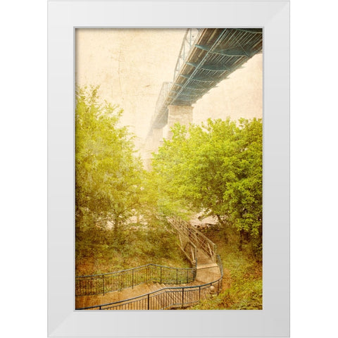 Scenic City 82 White Modern Wood Framed Art Print by Lee, Rachel