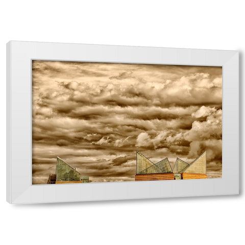 Scenic City 9 White Modern Wood Framed Art Print by Lee, Rachel