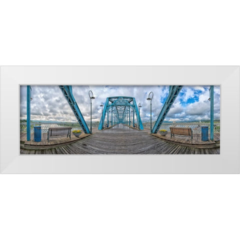 Scenic City 97 White Modern Wood Framed Art Print by Lee, Rachel