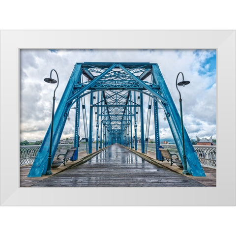 Scenic City 99 White Modern Wood Framed Art Print by Lee, Rachel