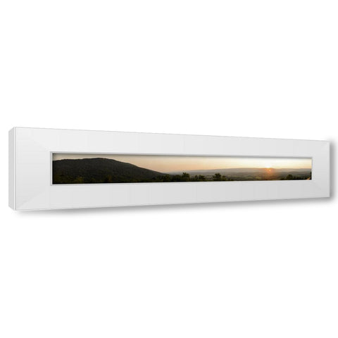 Sequatchie Valley Super Long Pano White Modern Wood Framed Art Print by Lee, Rachel