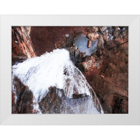 Signal Mountain Above 2 White Modern Wood Framed Art Print by Lee, Rachel