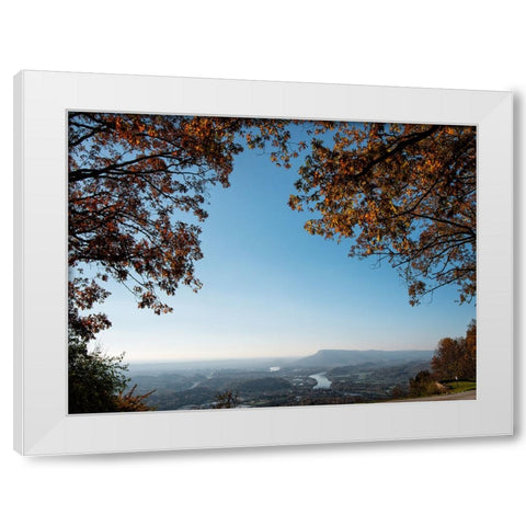 Signal View Fall White Modern Wood Framed Art Print by Lee, Rachel