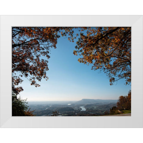 Signal View Fall White Modern Wood Framed Art Print by Lee, Rachel
