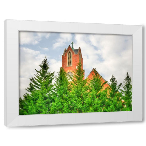 Sky is not the Limit White Modern Wood Framed Art Print by Lee, Rachel