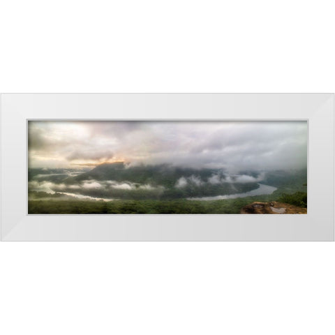 Snooper Fog White Modern Wood Framed Art Print by Lee, Rachel