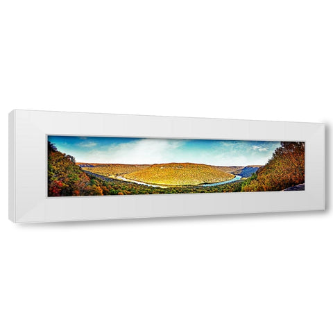 Snoopers Rock Pano White Modern Wood Framed Art Print by Lee, Rachel