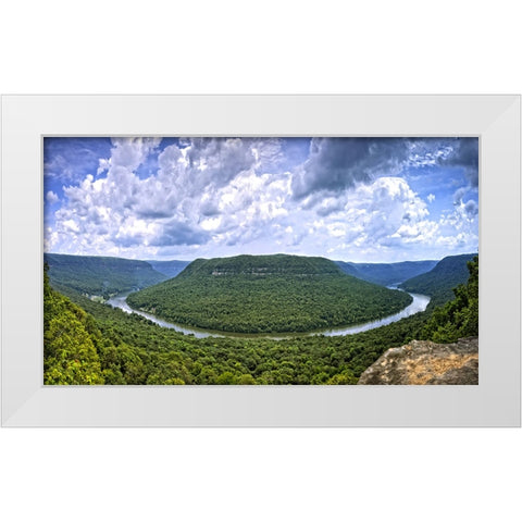 Snoopers Rock Summer White Modern Wood Framed Art Print by Lee, Rachel