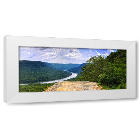 Snoopers Rock Summer 2 White Modern Wood Framed Art Print by Lee, Rachel