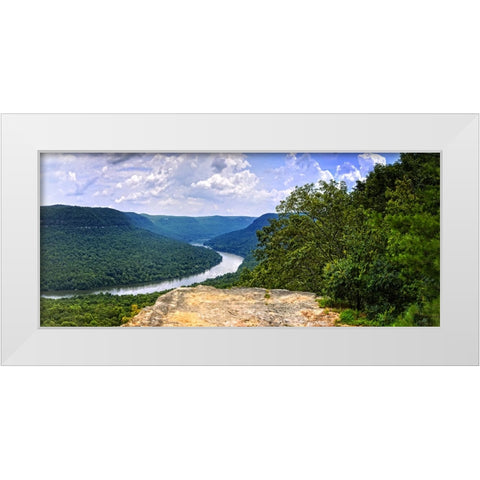 Snoopers Rock Summer 2 White Modern Wood Framed Art Print by Lee, Rachel