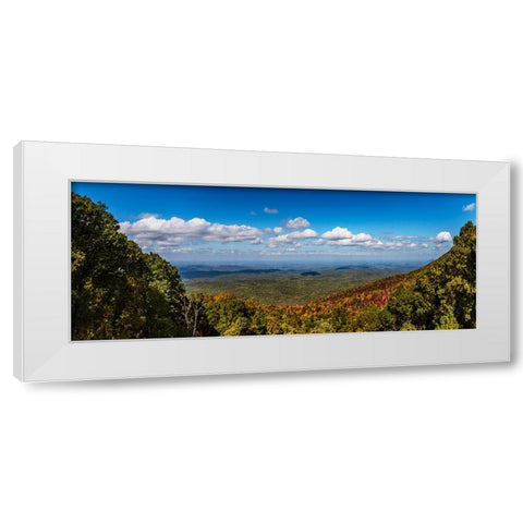 State Line Mountains White Modern Wood Framed Art Print by Lee, Rachel