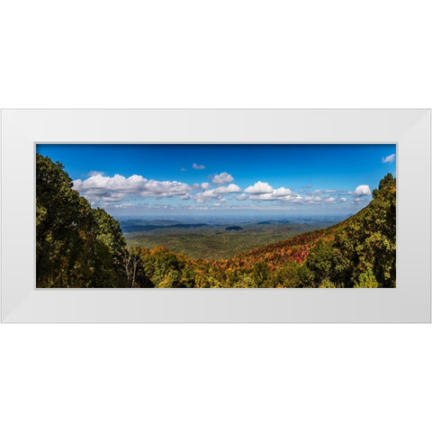 State Line Mountains White Modern Wood Framed Art Print by Lee, Rachel