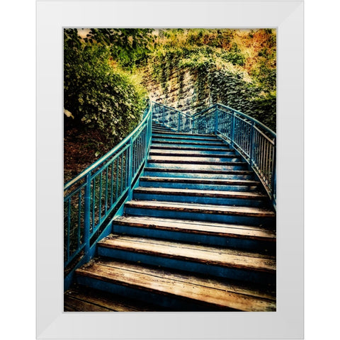 Step Up Saturation Vignette White Modern Wood Framed Art Print by Lee, Rachel