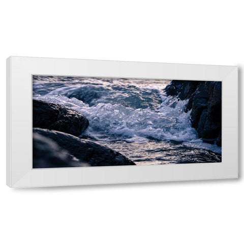 Stream 17 White Modern Wood Framed Art Print by Lee, Rachel