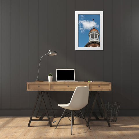 The Dome White Modern Wood Framed Art Print by Lee, Rachel