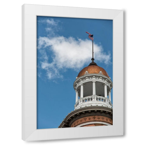 The Dome White Modern Wood Framed Art Print by Lee, Rachel