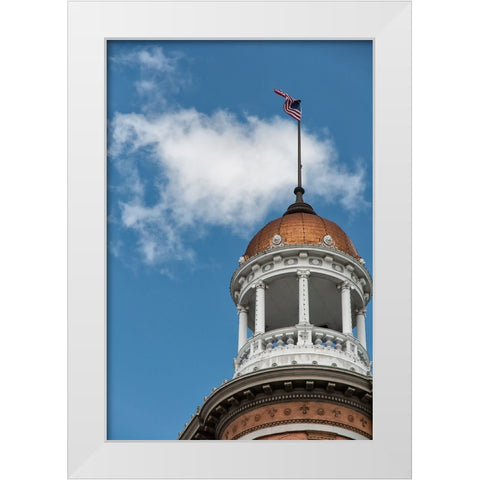The Dome White Modern Wood Framed Art Print by Lee, Rachel