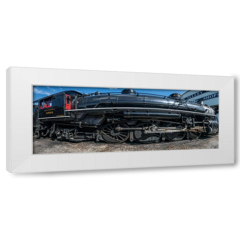 Train Detail 1 White Modern Wood Framed Art Print by Lee, Rachel