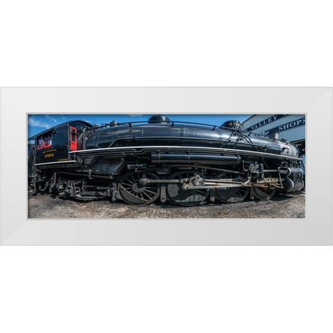 Train Detail 1 White Modern Wood Framed Art Print by Lee, Rachel