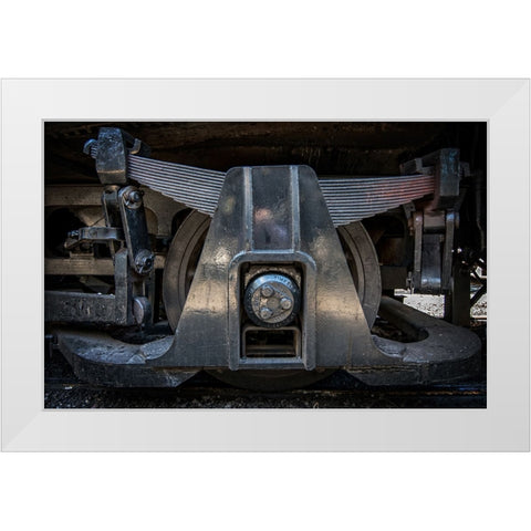 Train Detail 11 White Modern Wood Framed Art Print by Lee, Rachel