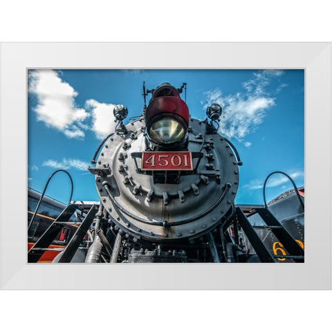 Train Detail 3 White Modern Wood Framed Art Print by Lee, Rachel