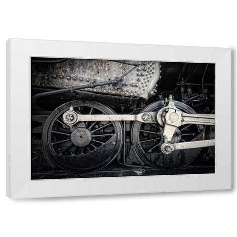Train Detail 5 White Modern Wood Framed Art Print by Lee, Rachel