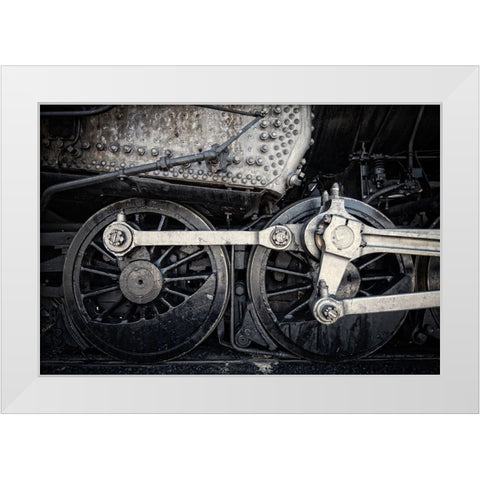 Train Detail 5 White Modern Wood Framed Art Print by Lee, Rachel