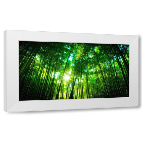 Trees 31 White Modern Wood Framed Art Print by Lee, Rachel