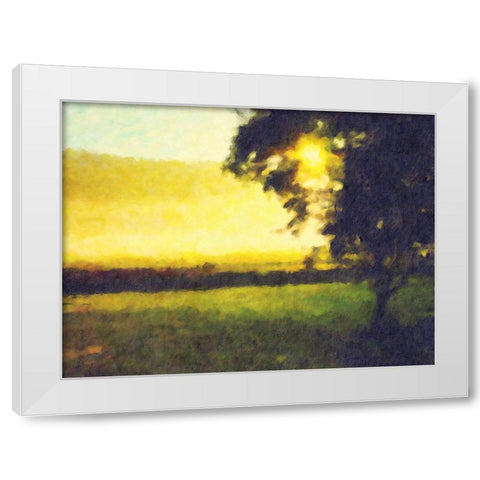 Trees 38 White Modern Wood Framed Art Print by Lee, Rachel