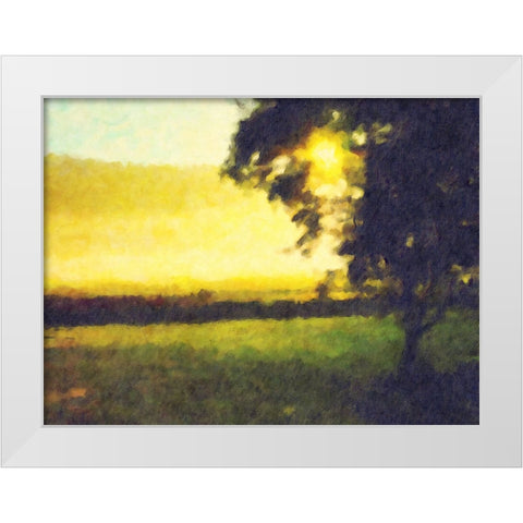 Trees 38 White Modern Wood Framed Art Print by Lee, Rachel