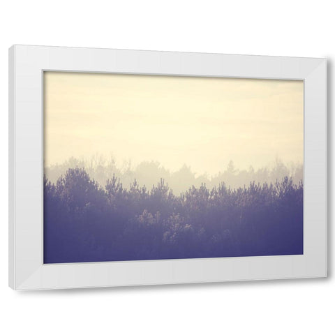 Trees 45 White Modern Wood Framed Art Print by Lee, Rachel