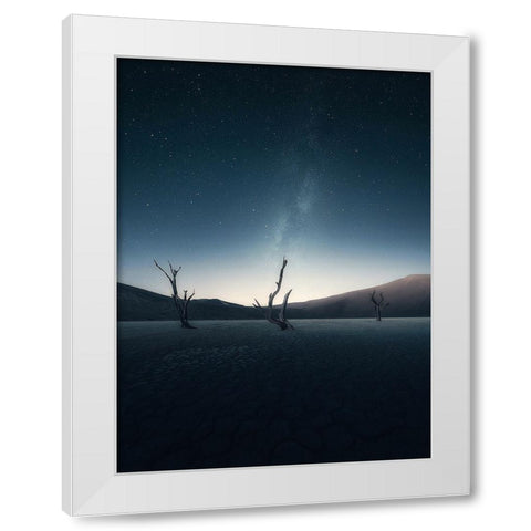 Trees 97 White Modern Wood Framed Art Print by Lee, Rachel