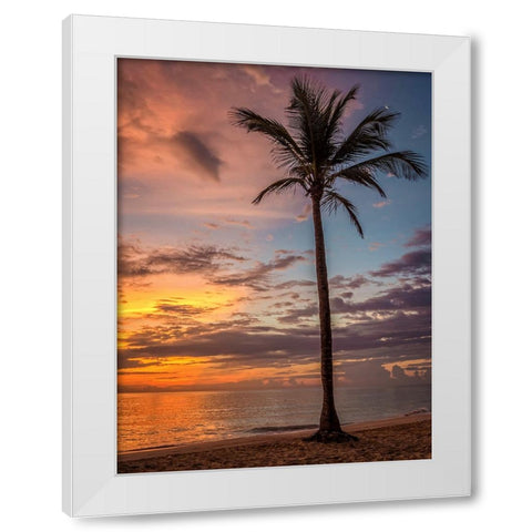 Trees and Water 13 White Modern Wood Framed Art Print by Lee, Rachel