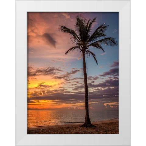 Trees and Water 13 White Modern Wood Framed Art Print by Lee, Rachel