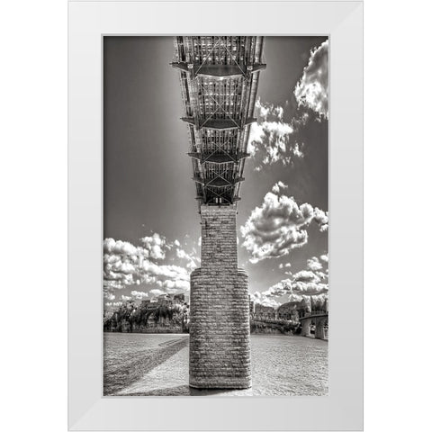 Under Walnut BW Glamour Glow White Modern Wood Framed Art Print by Lee, Rachel