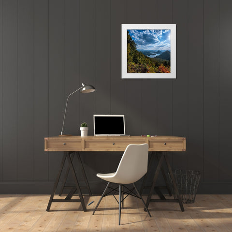 View to Big Frog White Modern Wood Framed Art Print by Lee, Rachel
