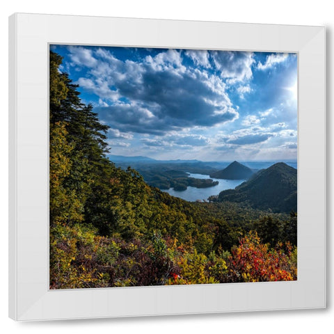 View to Big Frog White Modern Wood Framed Art Print by Lee, Rachel