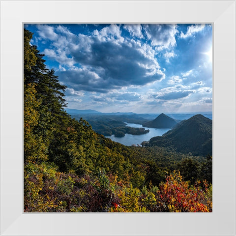 View to Big Frog White Modern Wood Framed Art Print by Lee, Rachel