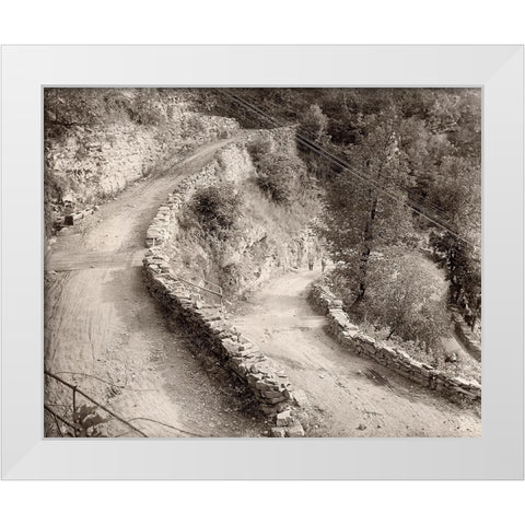 W Road 1900 White Modern Wood Framed Art Print by Lee, Rachel